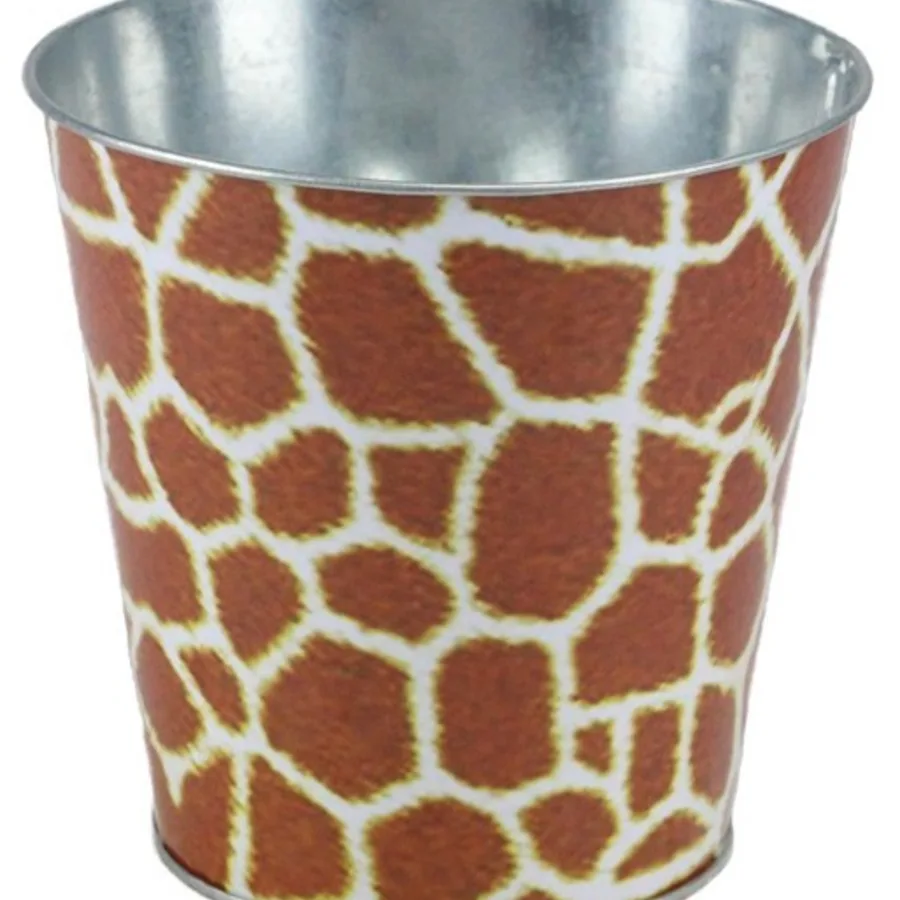 Animal-pattern printed tin pot development sample